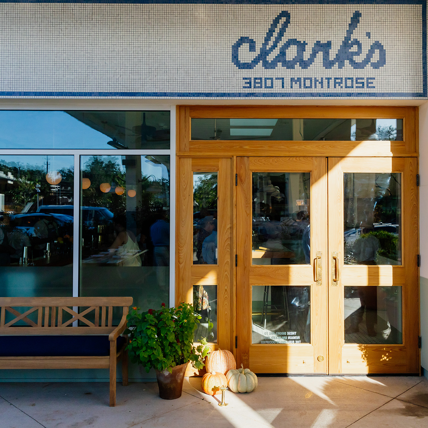 Clark's Oyster Bar Houston Entrance